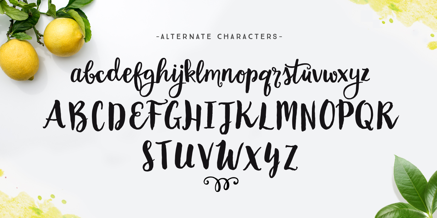 Beispiel einer Garden Grown Regular-Schriftart